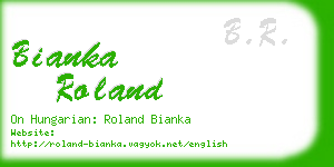 bianka roland business card